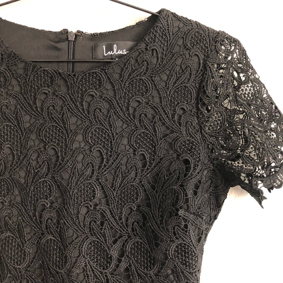 Lulu’s Black Battenberg Lace Dress. Size Small. - Picture 2 of 10